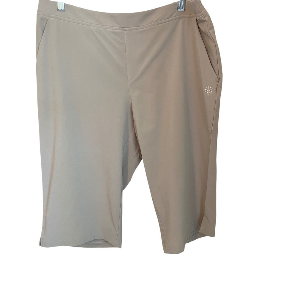 Coolibar Womens Navona 14.5" UPF 50+ Sun Protection Bermuda Shorts Size L
